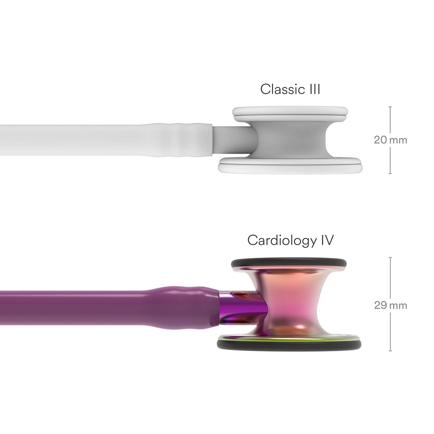 Littmann Cardiology IV Diagnostic Stethoscope: Rainbow & Plum - Violet Stem 6205