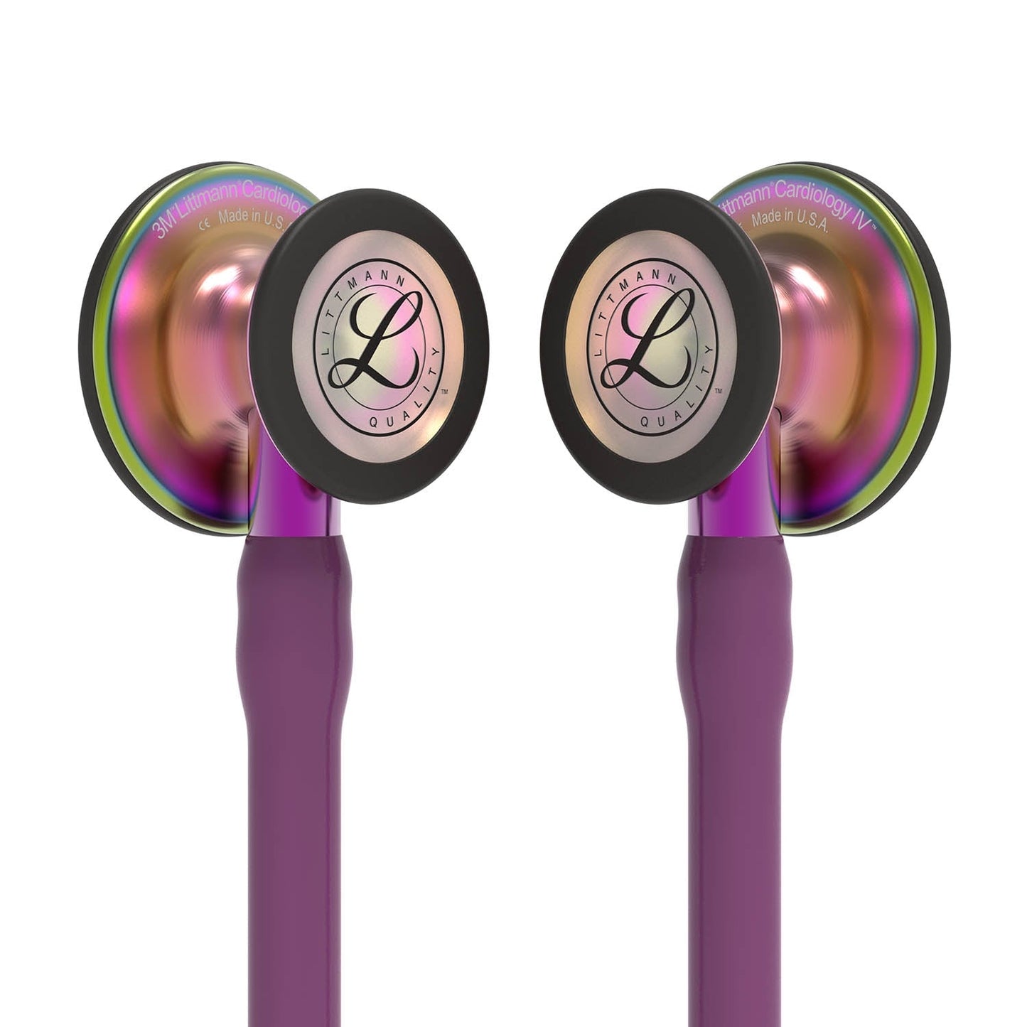 Littmann Cardiology IV Diagnostic Stethoscope: Rainbow & Plum - Violet Stem 6205