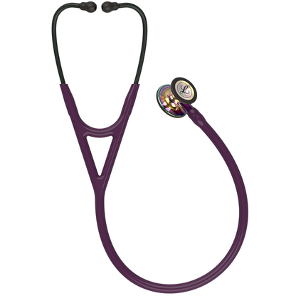 Littmann Cardiology IV Diagnostic Stethoscope: Polished Rainbow & Plum - Violet Stem 6239