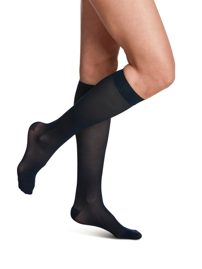 Sigvaris 780 Sheer Compression Socks 30-40 mmHg Calf High for Women Closed Toe