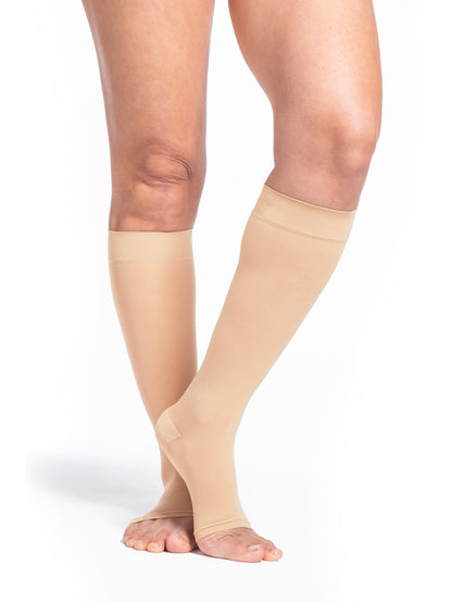 Sigvaris Women's Style Sheer Calf Open-Toe 20-30mmHg