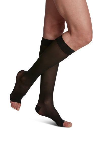 Sigvaris Women's Style Sheer Calf Open-Toe 15-20mmHg
