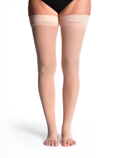 Sigvaris Women's Style Sheer Thigh-High Open-Toe 20-30mmHg