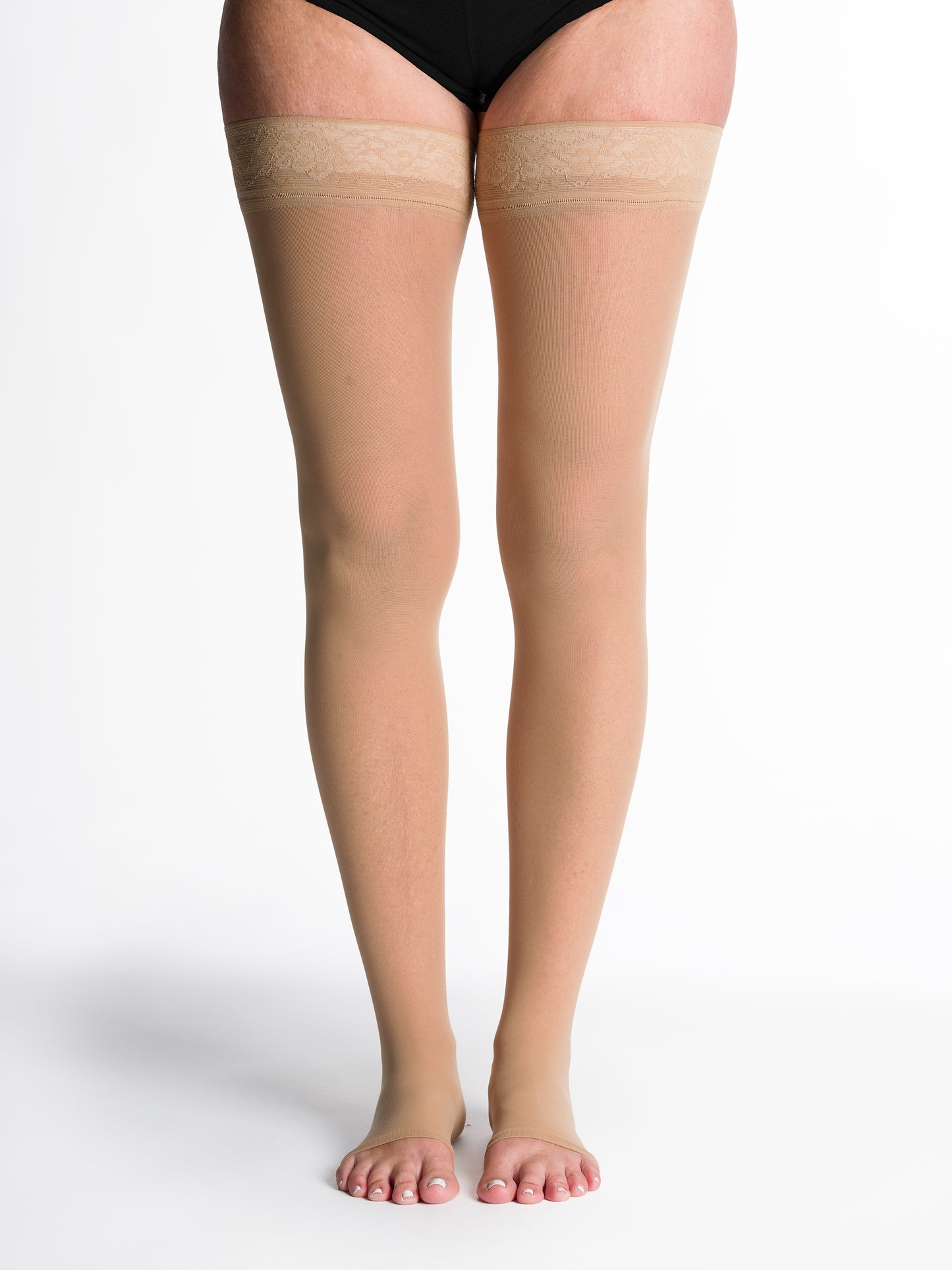 Sigvaris Women's Style Sheer Thigh-High Open-Toe 30-40mmHg