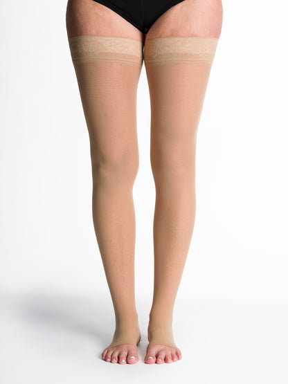 Sigvaris Women's Style Sheer Thigh-High Open-Toe 20-30mmHg