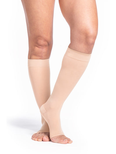 Sigvaris Women's Style Sheer Calf Open-Toe 20-30mmHg