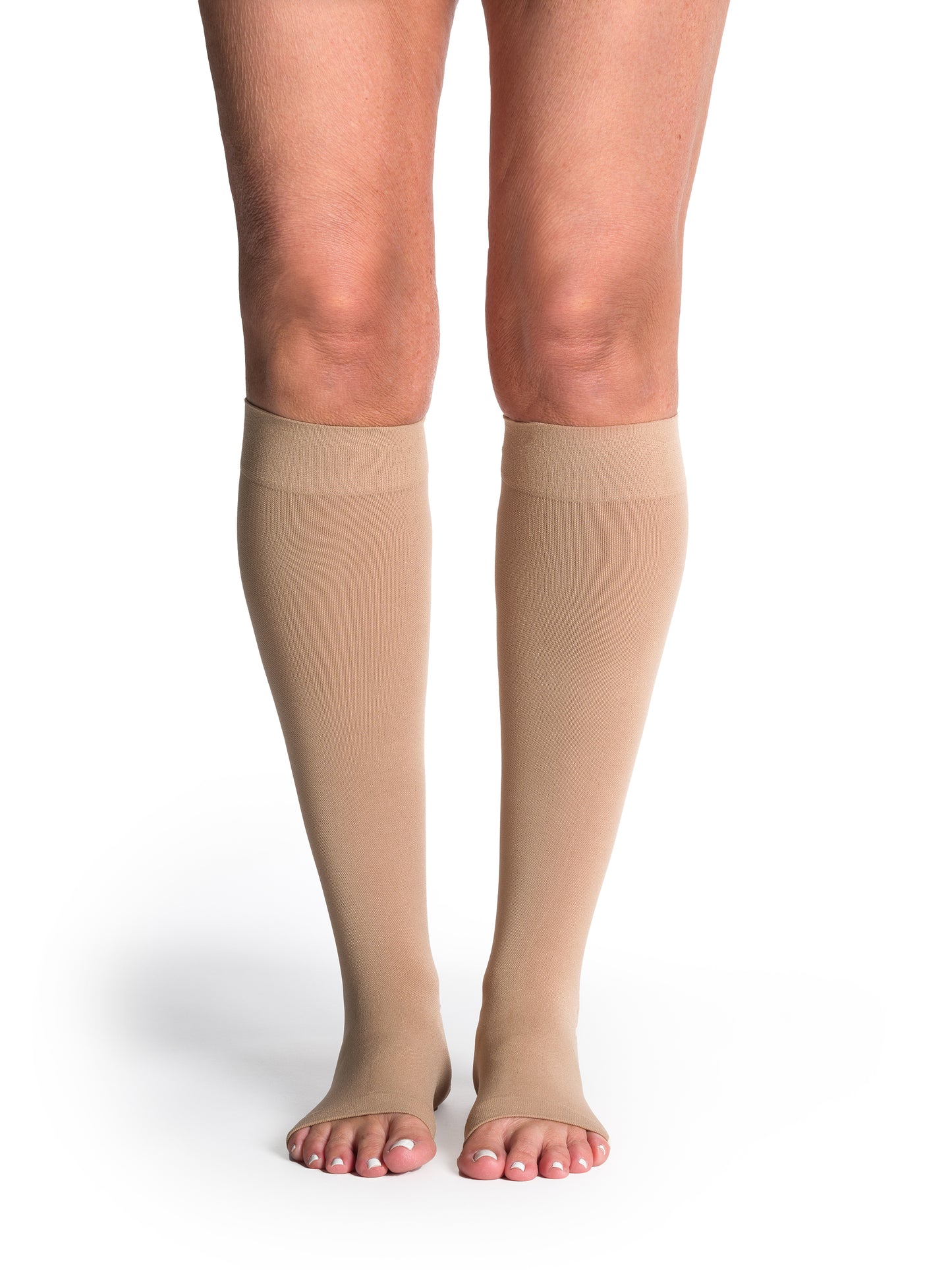 Sigvaris Women's Style Soft Opaque Calf Open-Toe 20-30mmHg