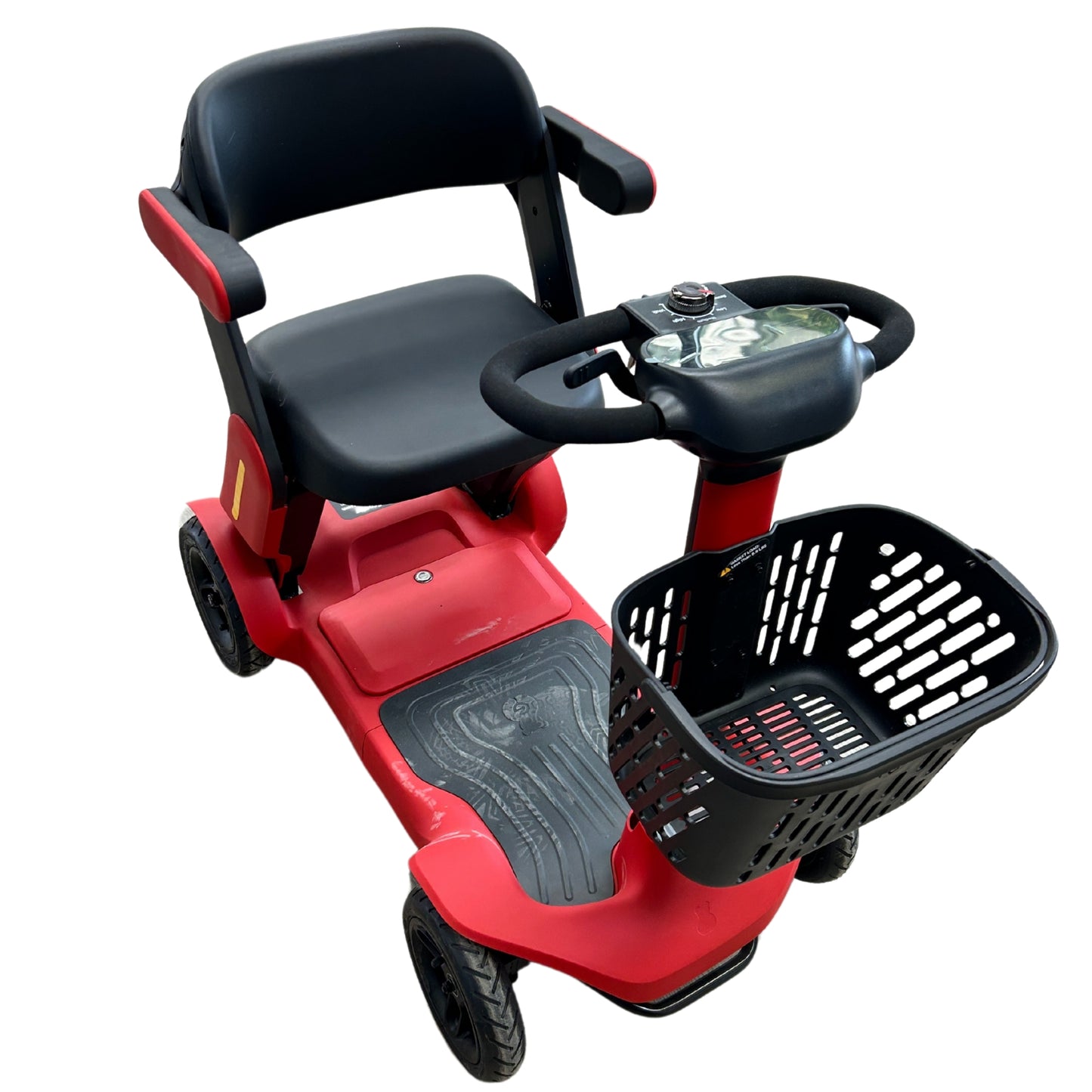 Compact & stylish Red 4-Wheel Mobility Scooter