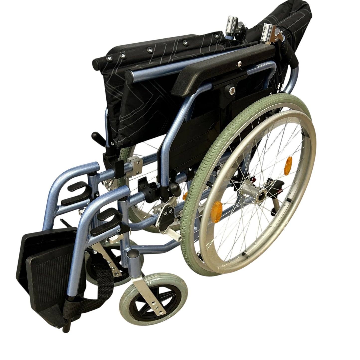 Ezee Life CH1098 Super Lightweight Folding Wheelchair – 24 lb Aluminum Frame