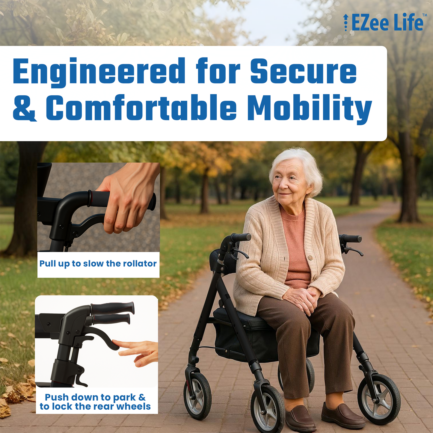 EZee Life Bariatric Rollator