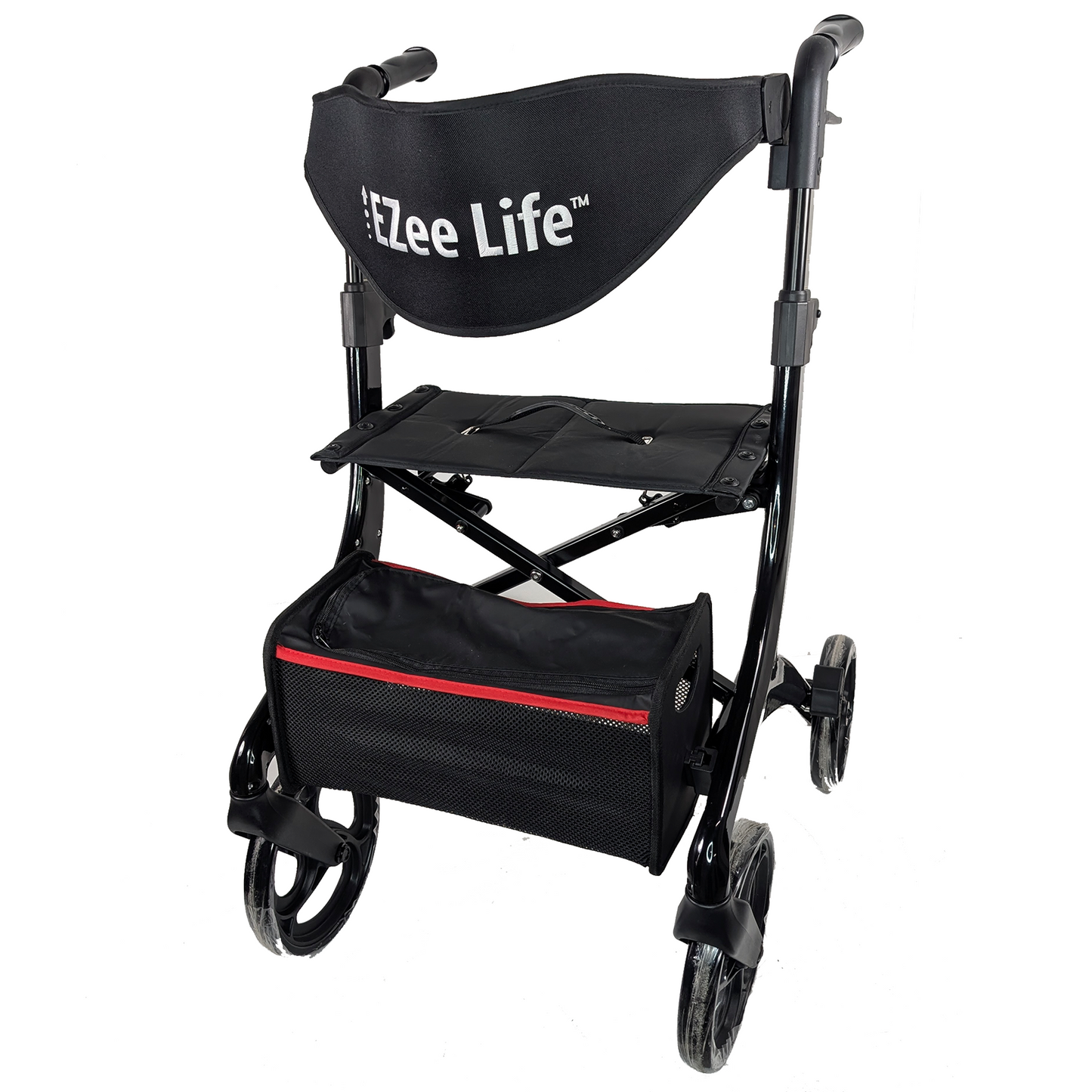 EZee Life Folding Rollator Walker – Lightweight, Height-Adjustable Mobility Aid