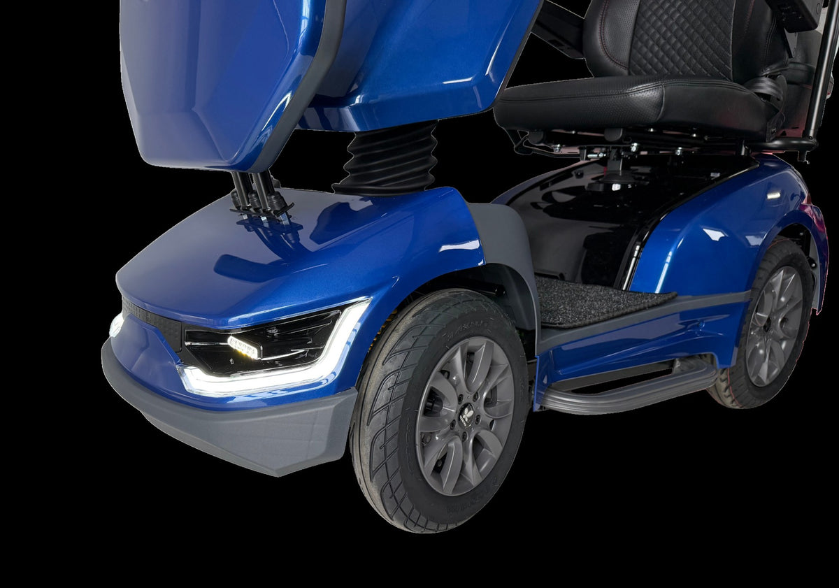Movo MACH front bodywork and LED headlight assembly, detail view
