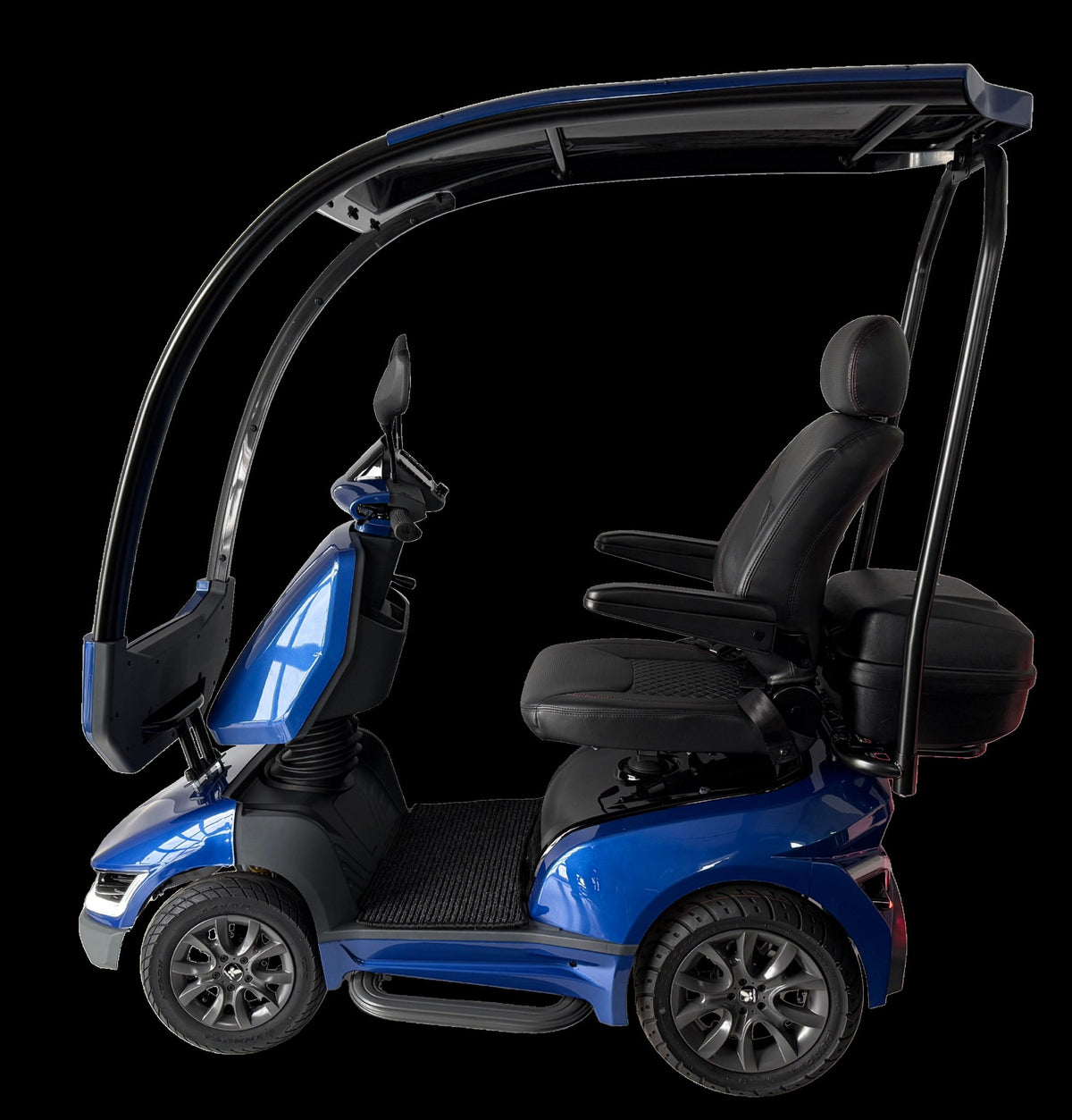 Movo MACH in Blue showing captain seat and open canopy sides
