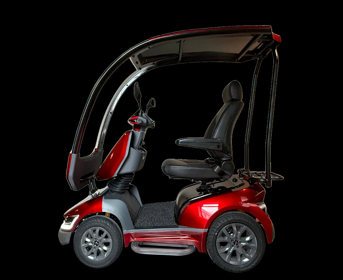 Movo MACH in Red with the matching hard-top canopy fitted