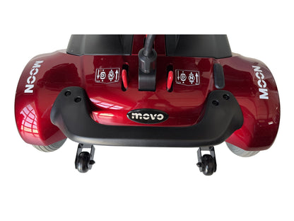 Heartway Moon power wheelchair rear view showing drive wheels