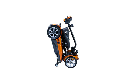 Heartway Transit 4 folded and ready to tow like wheeled luggage