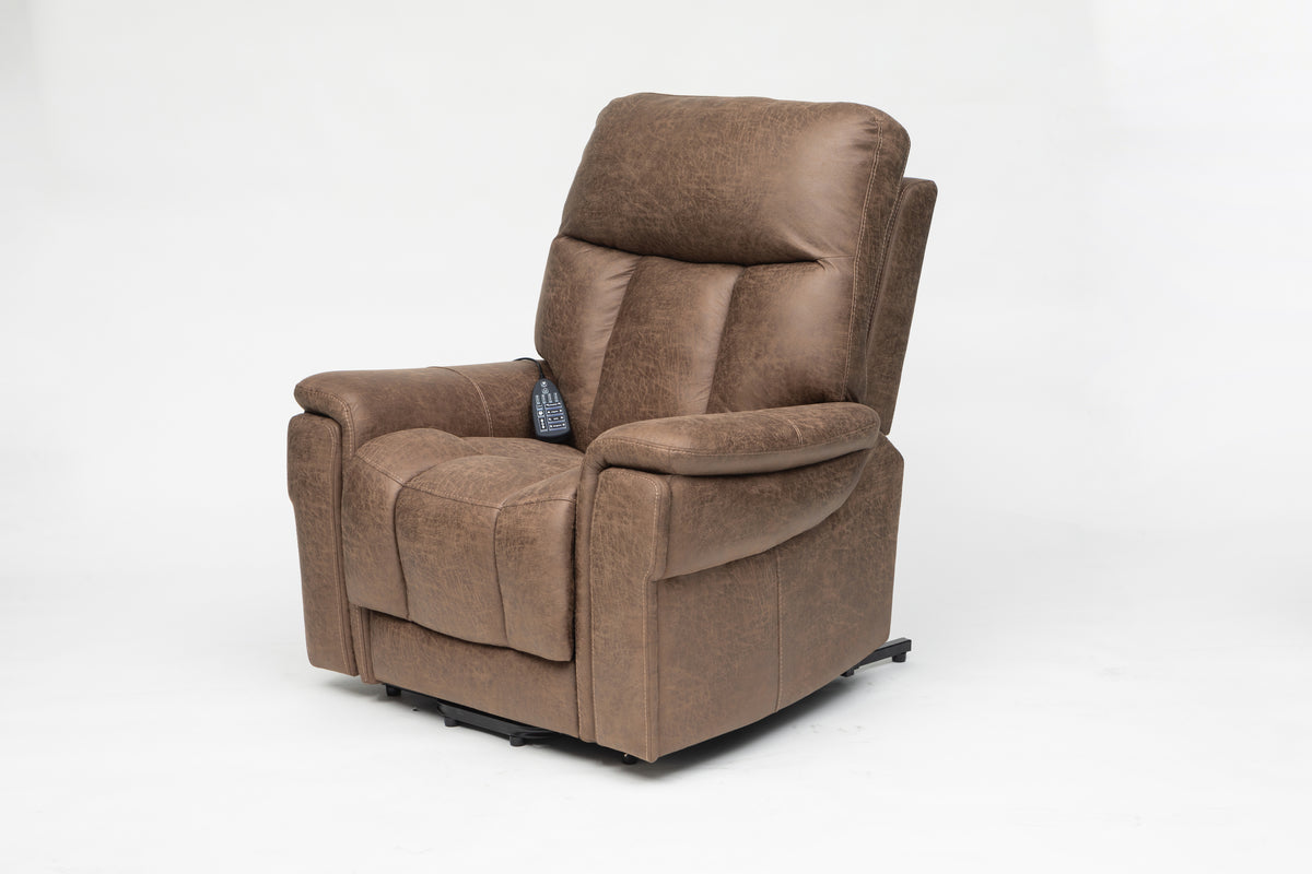 Premium 5-Motor Lift Chair Recliner with Massage & Heating, Power Headrest & Lumbar, USB & Type-C Charging, OKIN Motor (150 kg Capacity) Ezee Life