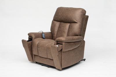 Premium 5-Motor Lift Chair Recliner with Massage & Heating, Power Headrest & Lumbar, USB & Type-C Charging, OKIN Motor (150 kg Capacity) Ezee Life