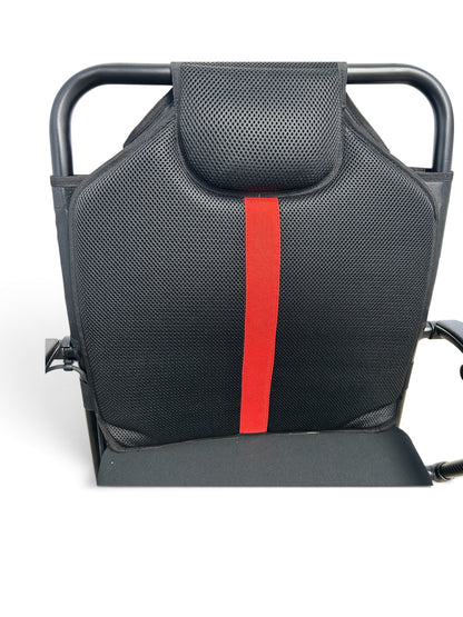 EZee Life CH4078 Carbon Fibre Folding Power Wheelchair – Red Accent Factory Direct Medical