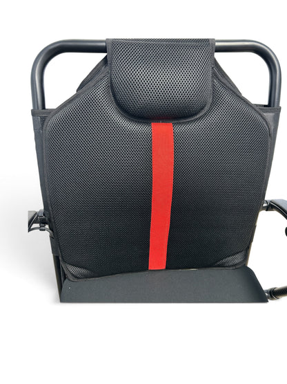 EZee Life CH4078 Carbon Fibre Folding Power Wheelchair – Red Accent Factory Direct Medical