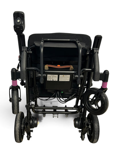 EZee Life CH4078 Carbon Fibre Folding Power Wheelchair – Red Accent Ezee Life