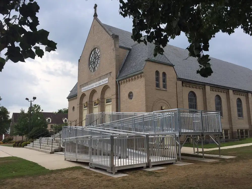 A*Com Commercial Modular Ramp Kits (with turns) | Alumiramp - Factory Direct Medical