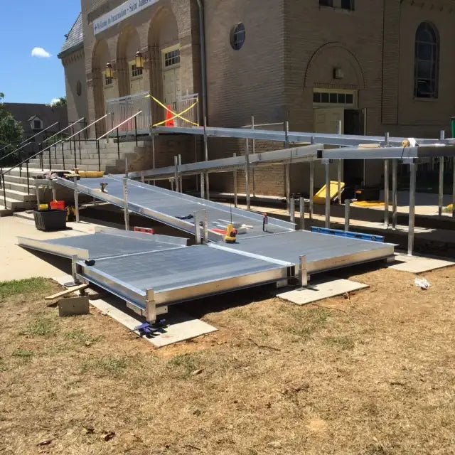 A*Com Commercial Modular Ramp Kits (with turns) | Alumiramp - Factory Direct Medical