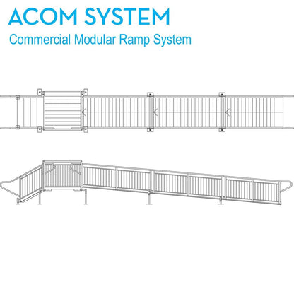 A*Com Commercial Modular Ramp Kits (with turns) | Alumiramp - Factory Direct Medical