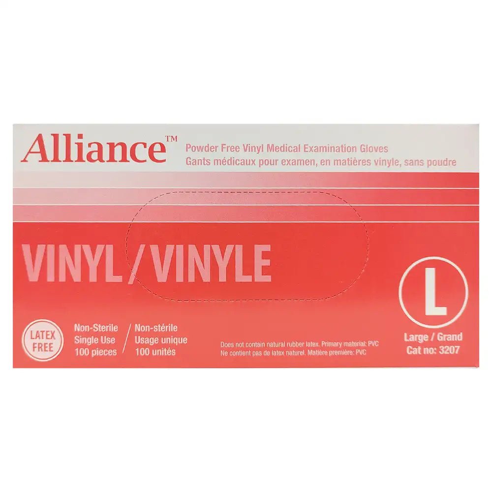 Alliance Vinyl Gloves - 100 / Box | Alliance - Factory Direct Medical