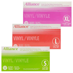 Alliance Vinyl Gloves - 100 / Box | Alliance - Factory Direct Medical