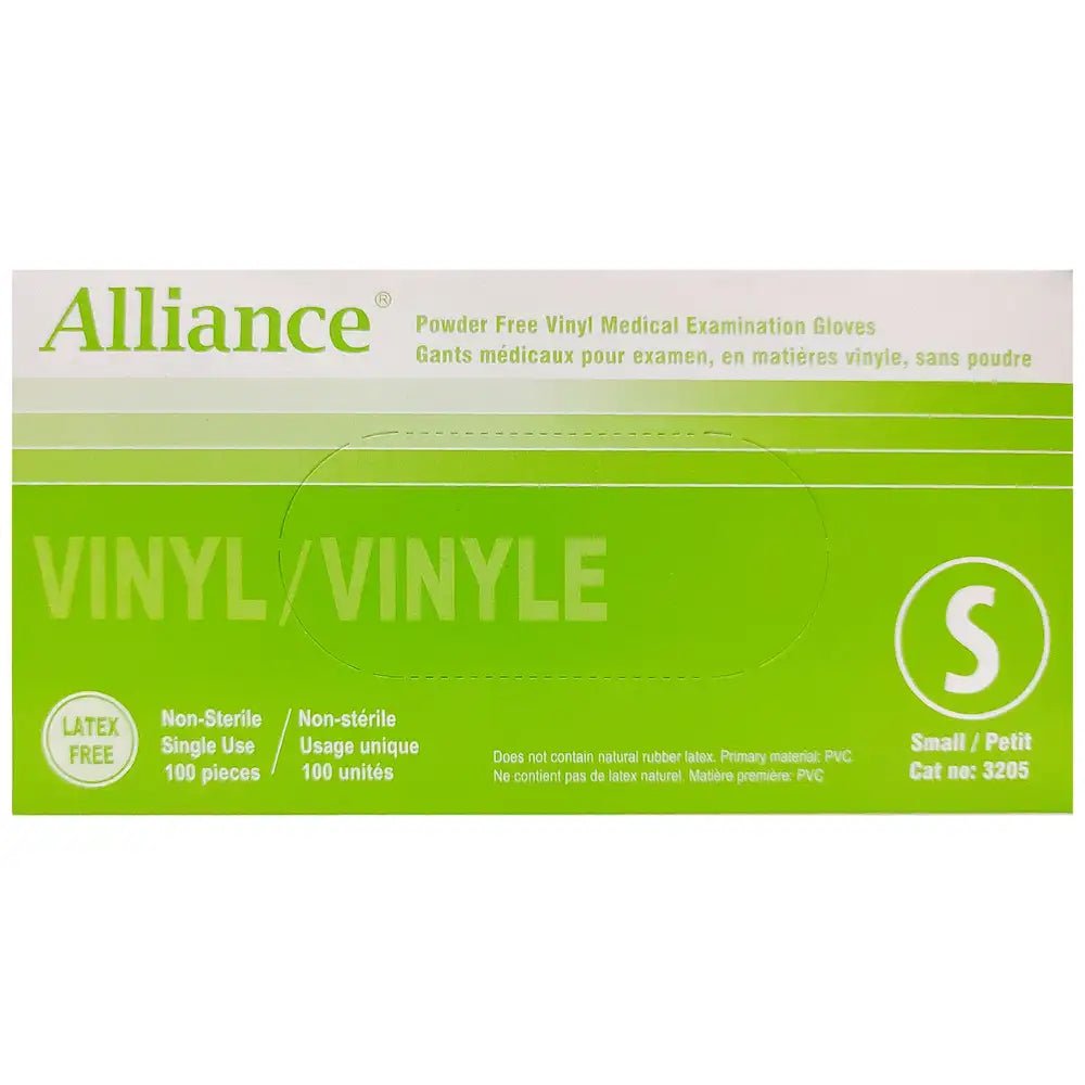 Alliance Vinyl Gloves - 100 / Box | Alliance - Factory Direct Medical