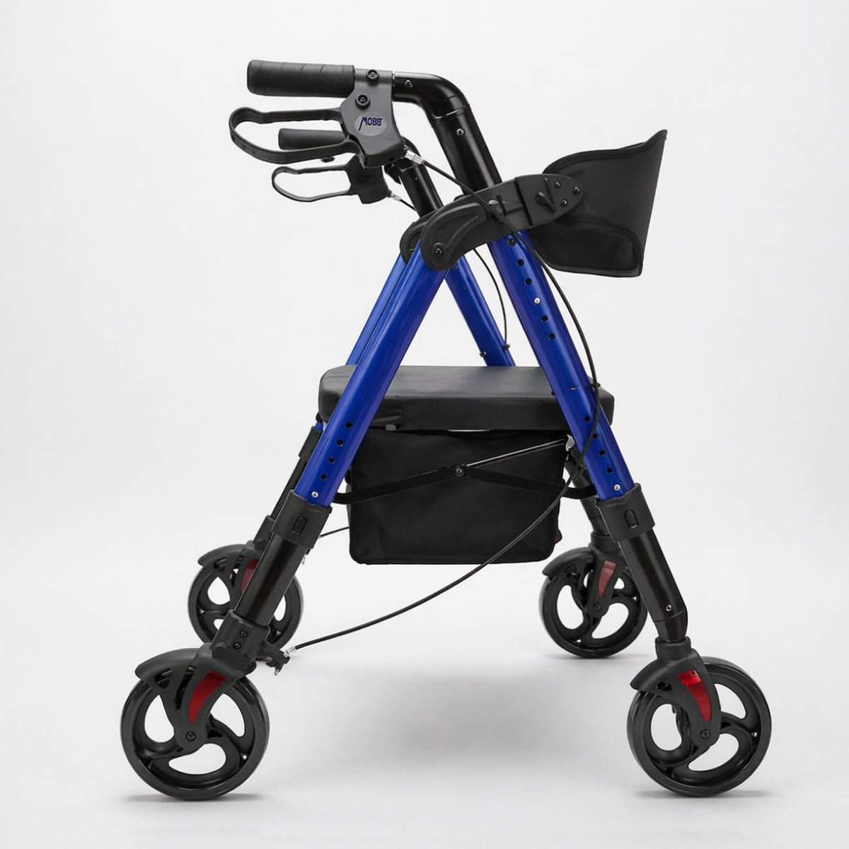 Aluminum Folding Bariatric Rollator — MOBB Home Health Care, alternate angle