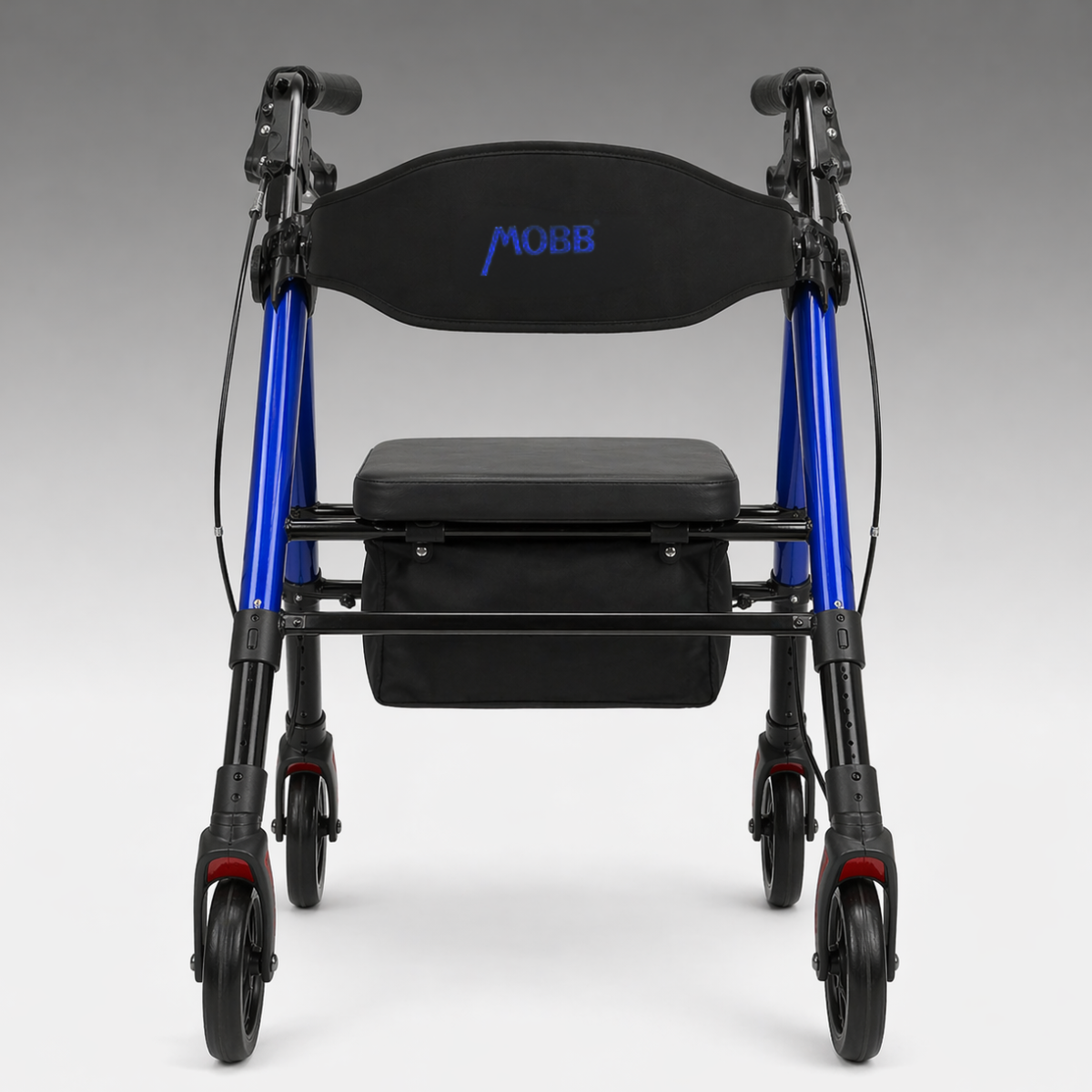 Aluminum Folding Bariatric Rollator — MOBB Home Health Care, side profile