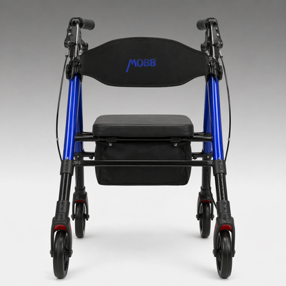 Aluminum Folding Bariatric Rollator — MOBB Home Health Care, side profile