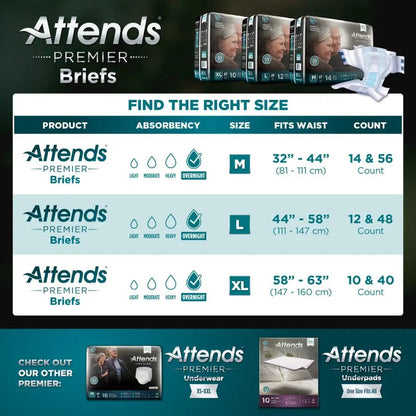 Attends Premier Briefs | Attends - Factory Direct Medical