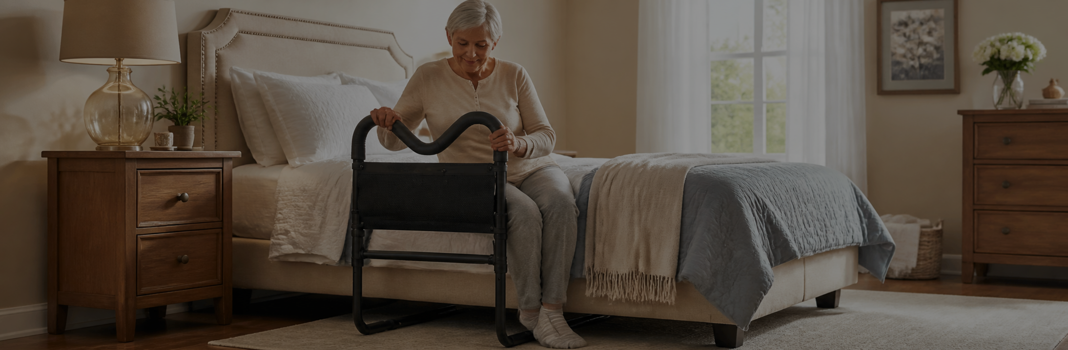 Bed rail support