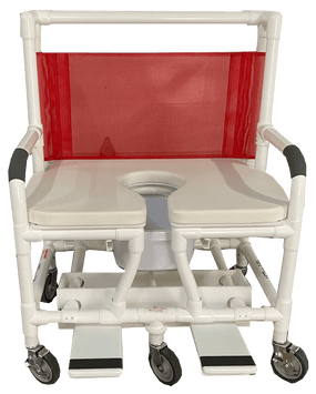 Bariatric Soft Seat Shower Commode with Footrest (700 Series) | Ezee Life - Factory Direct Medical