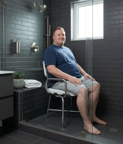 Bariatric Swivel Shower Chair — MOBB Home Health Care, front view