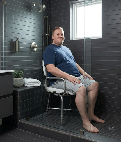 Bariatric Swivel Shower Chair — MOBB Home Health Care, front view