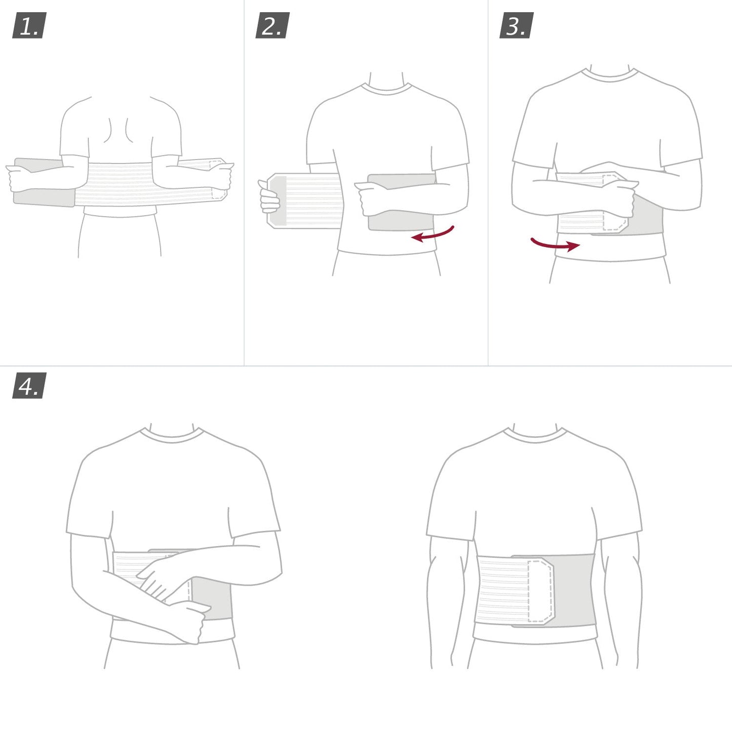 Jobst Actimove Professional Line Abdominal Binder Comfort with Soft Pad