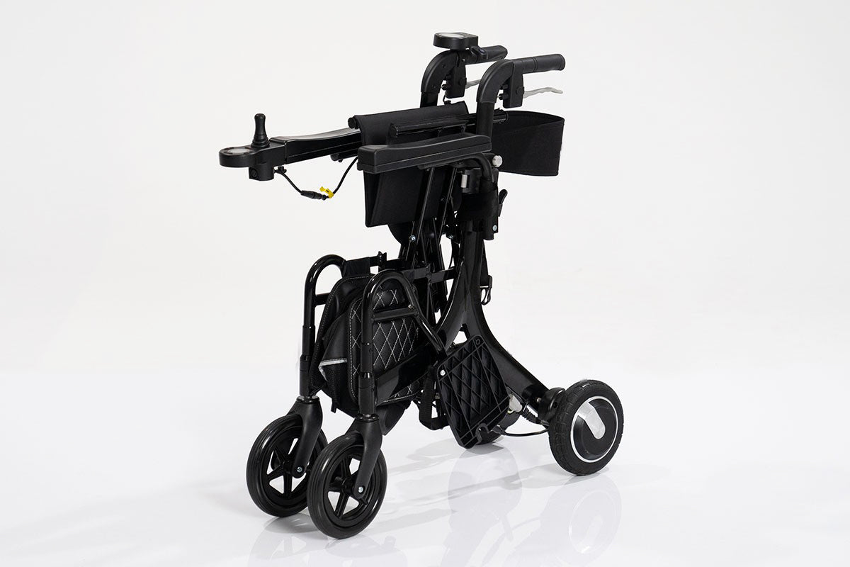 CH4077 Folding Electric Rollator with Seat and Footrest | Ezee Life - Factory Direct Medical