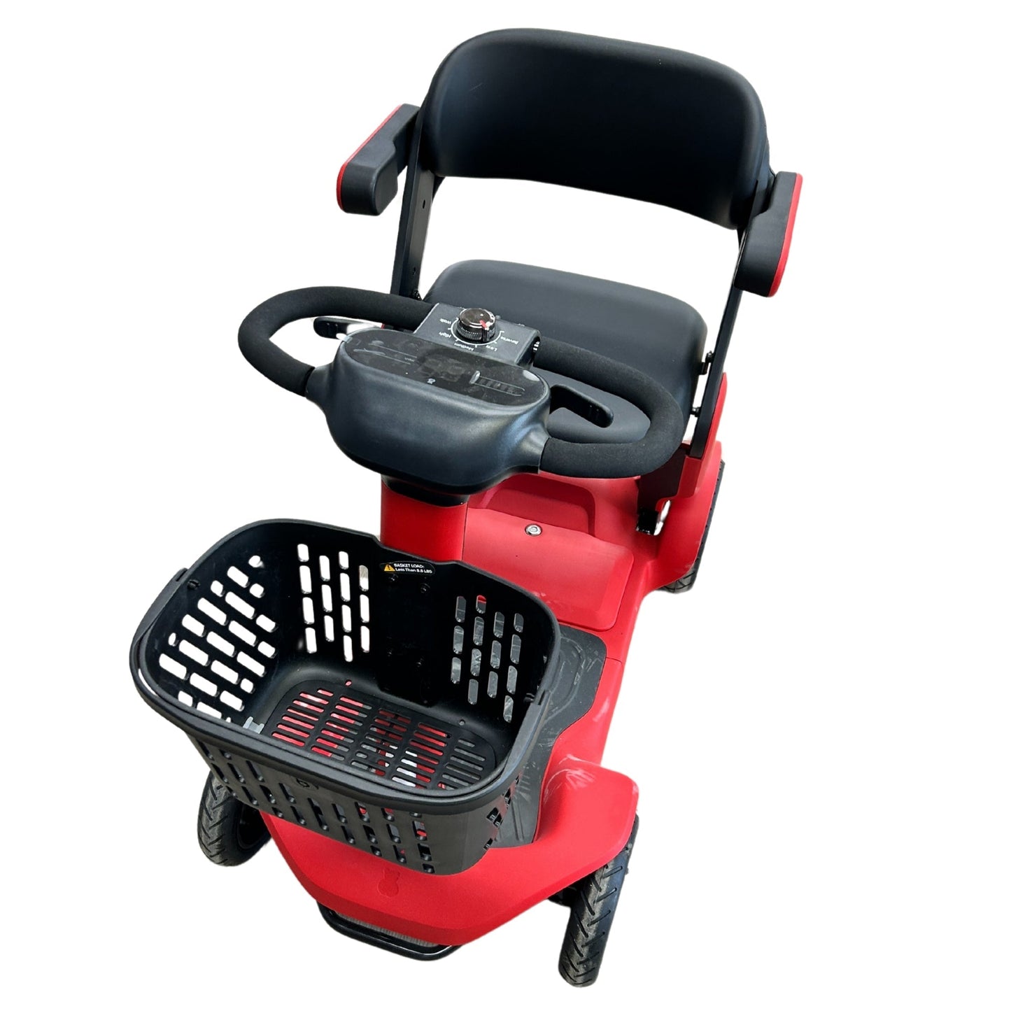 Compact & stylish Red 4 - Wheel Mobility Scooter | Ezee Life - Factory Direct Medical