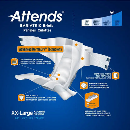 DD50 XXL Bariatric Briefs | Attends - Factory Direct Medical