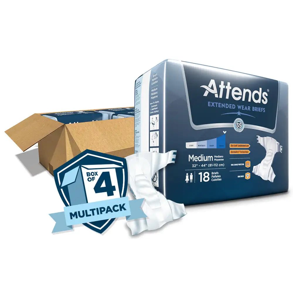Derma Dry Extended Night Wear Briefs | Attends - Factory Direct Medical