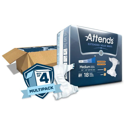 Derma Dry Extended Night Wear Briefs | Attends - Factory Direct Medical