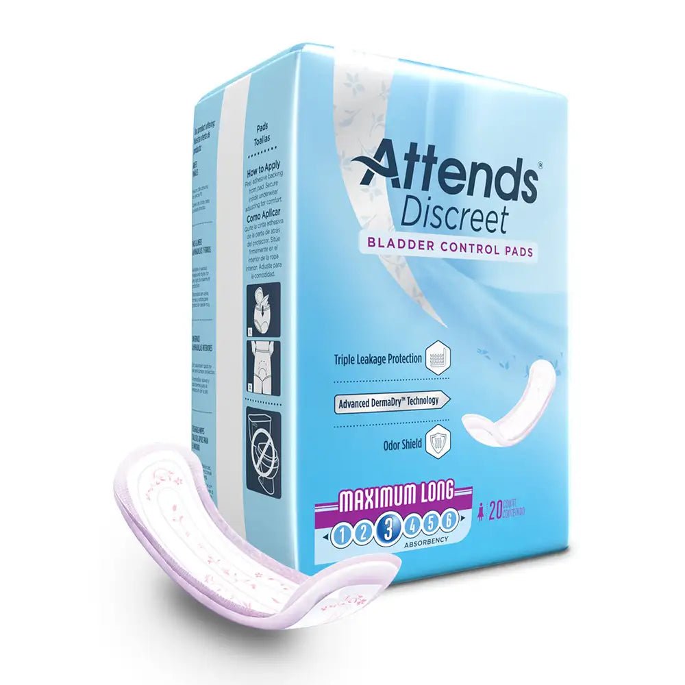 Discreet Maximum Long Pad | Attends - Factory Direct Medical