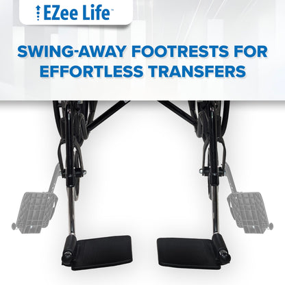 Economy Wheelchair - 16" or 18" - CH1090 | Ezee Life - Factory Direct Medical