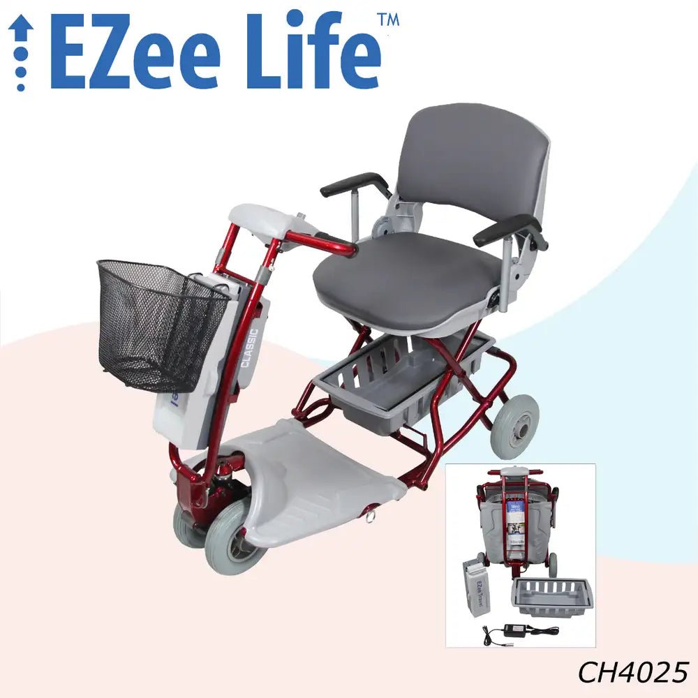 Ezee Classic - Portable Scooter - Dual Front Wheel Drive | Ezee Life - Factory Direct Medical