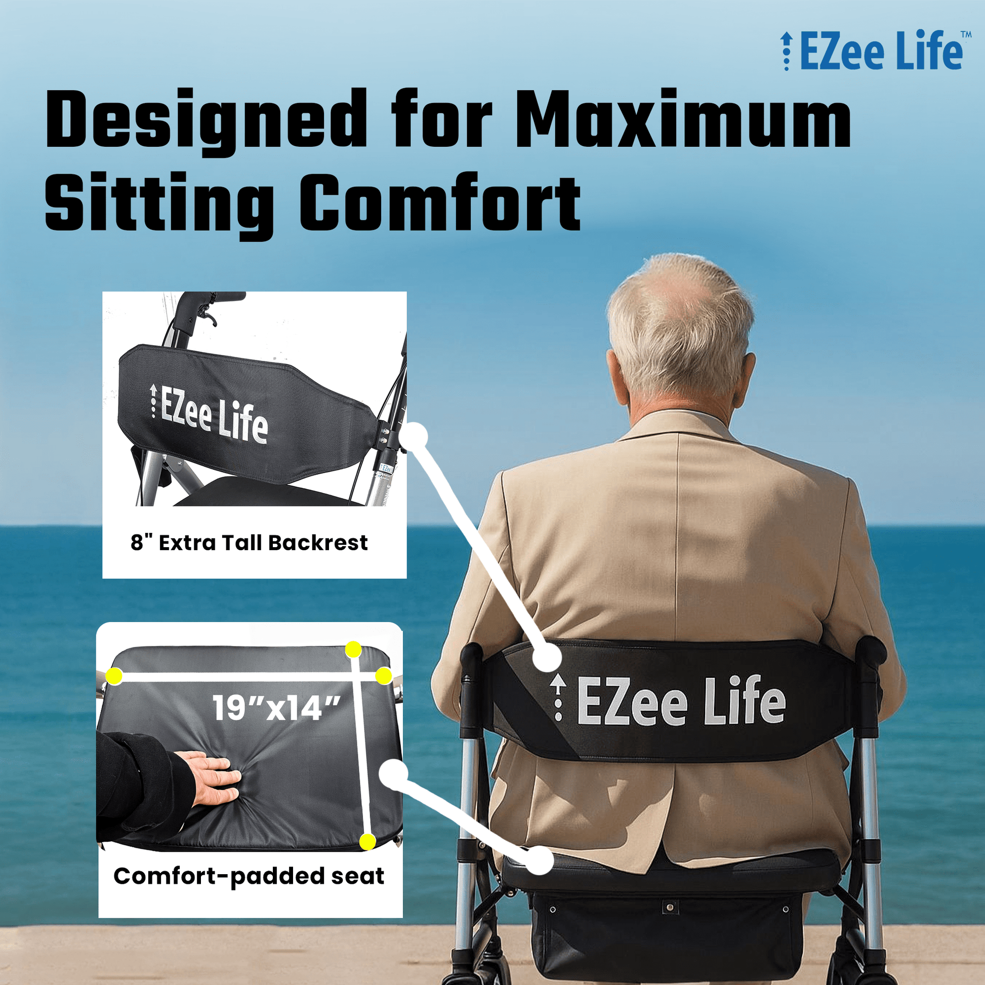 EZee Life Bariatric Rollator | Ezee Life - Factory Direct Medical
