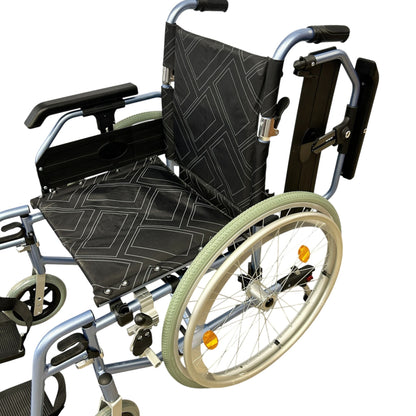 Ezee Life CH1098 Super Lightweight Folding Wheelchair – 24 lb Aluminum Frame | Ezee Life - Factory Direct Medical